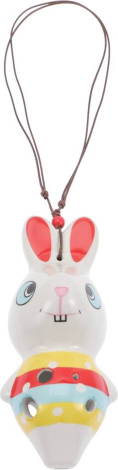Mini Rabbit Ocarina 6hole Ceramic