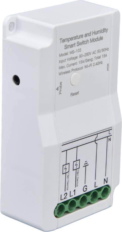 WiFi Temp Humidity Switch Dual Relay Output