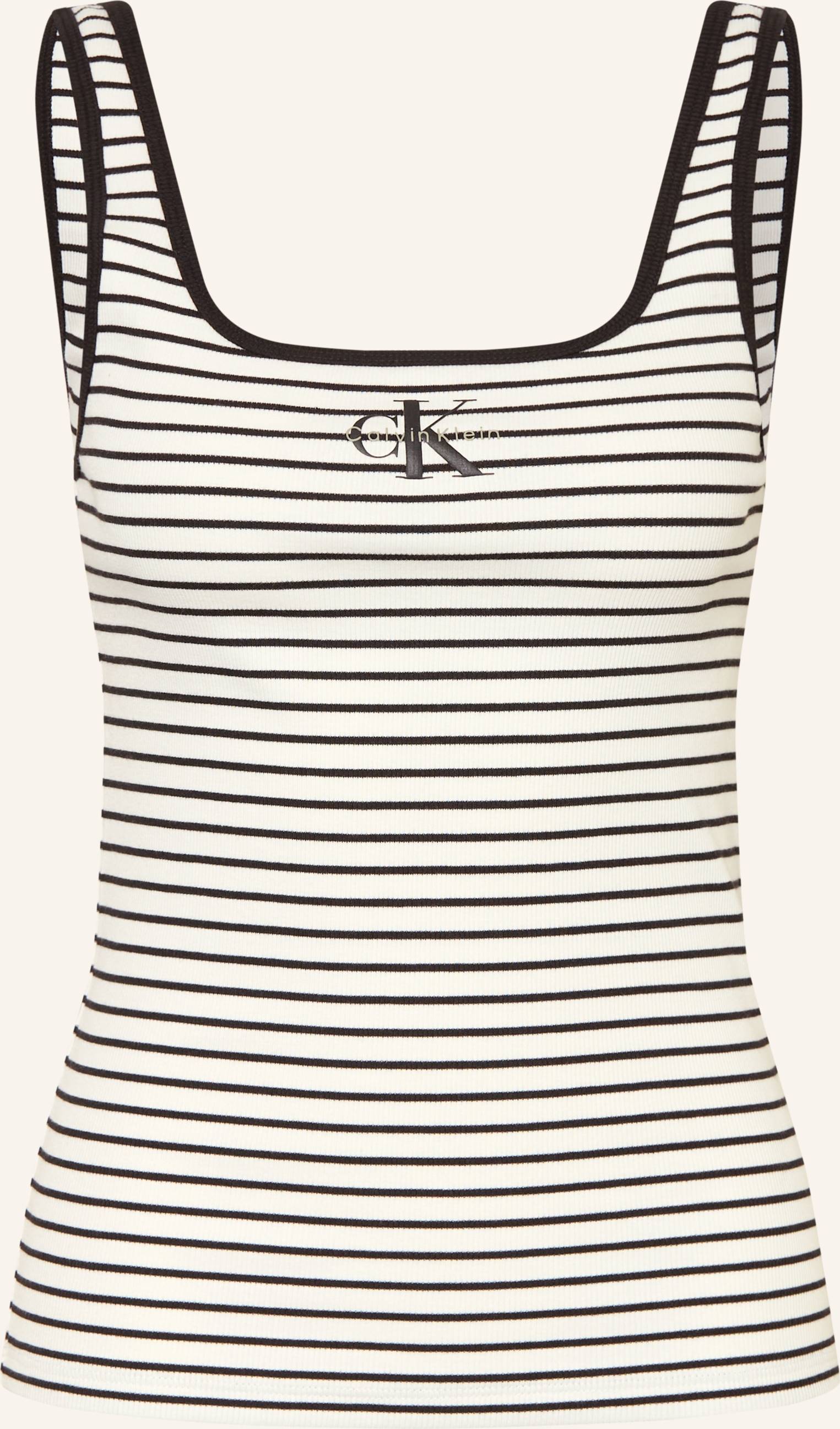 Calvin Klein Scoop Neck Ribbed Tank Top