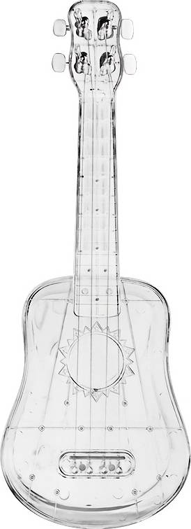 Temu Ff Bonfires Transparent 21 Inch Four-String Ukulele