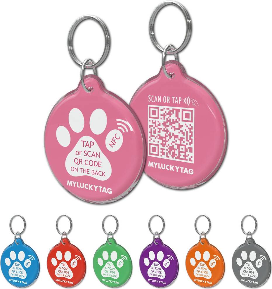 Smart Pet ID NFC QR Code Tag