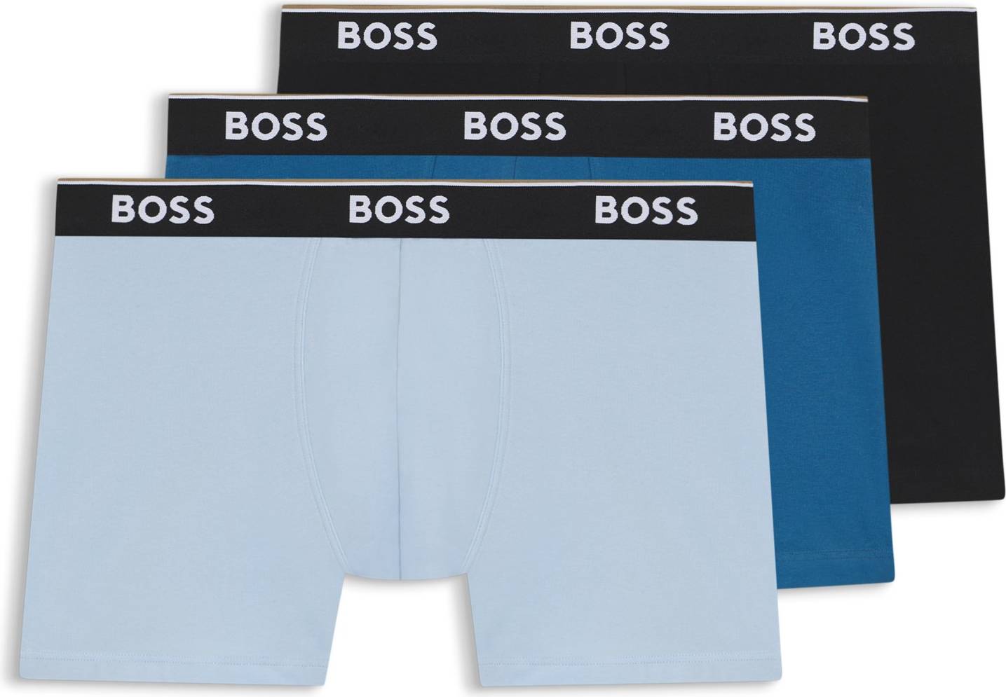 BOSS Boksershorts Power - Azur/Pastelblå/Sort