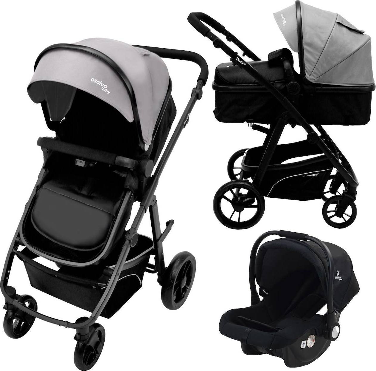 Asalvo Convertible Two 2 Grå