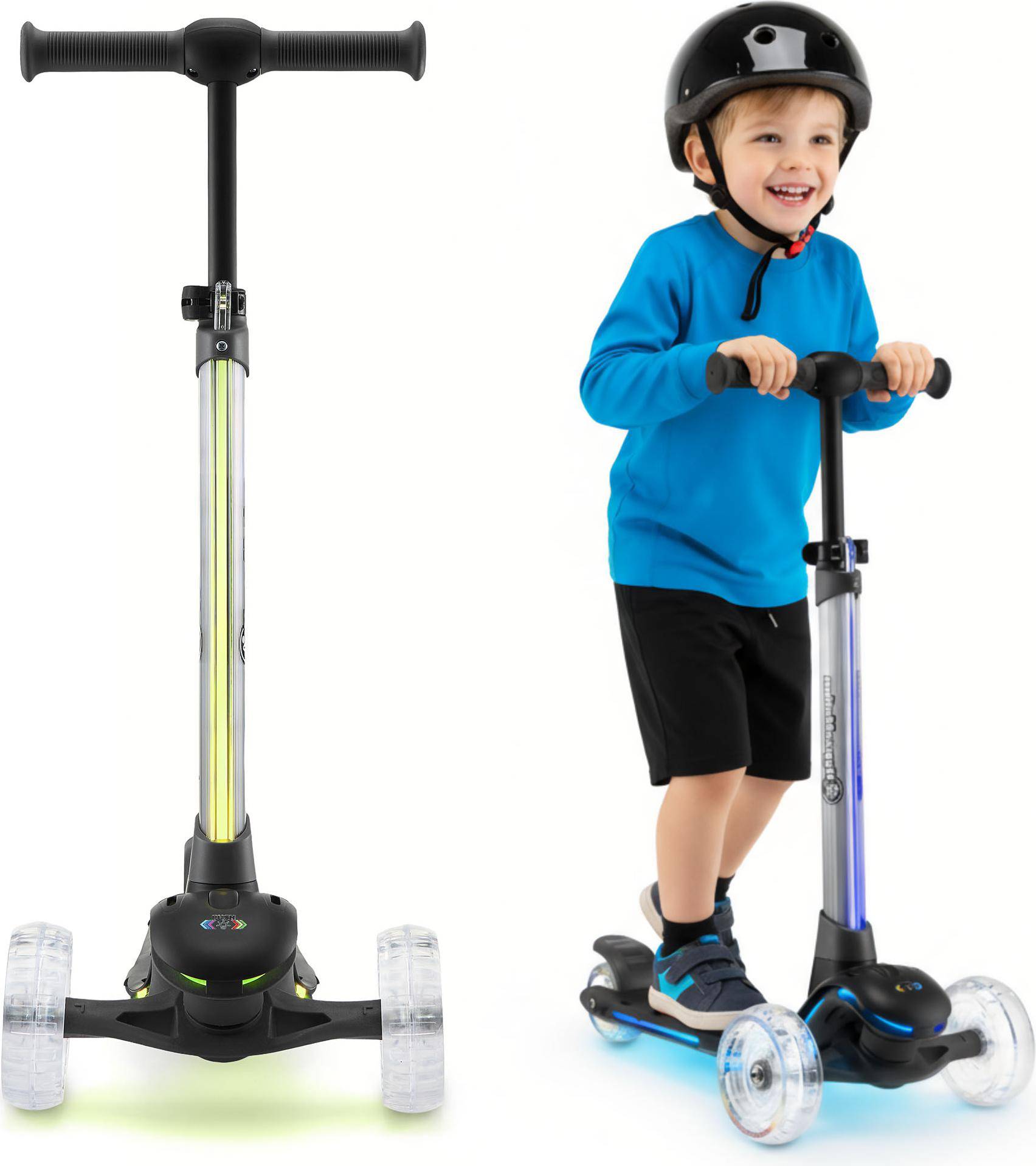 3-Rädriger Kinder Roller Becky RGB LED