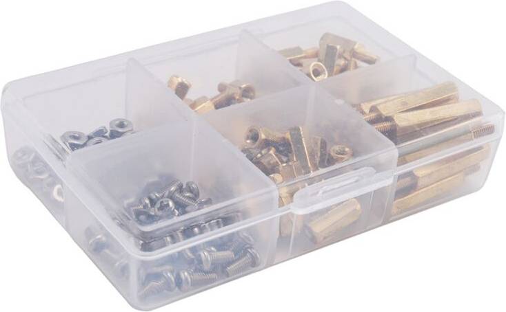 Raspberry pi kit 120Pcs Installation Tool Raspberry Pi 4 M2.5 Series Hex Brass Column Nuts Screws Kit