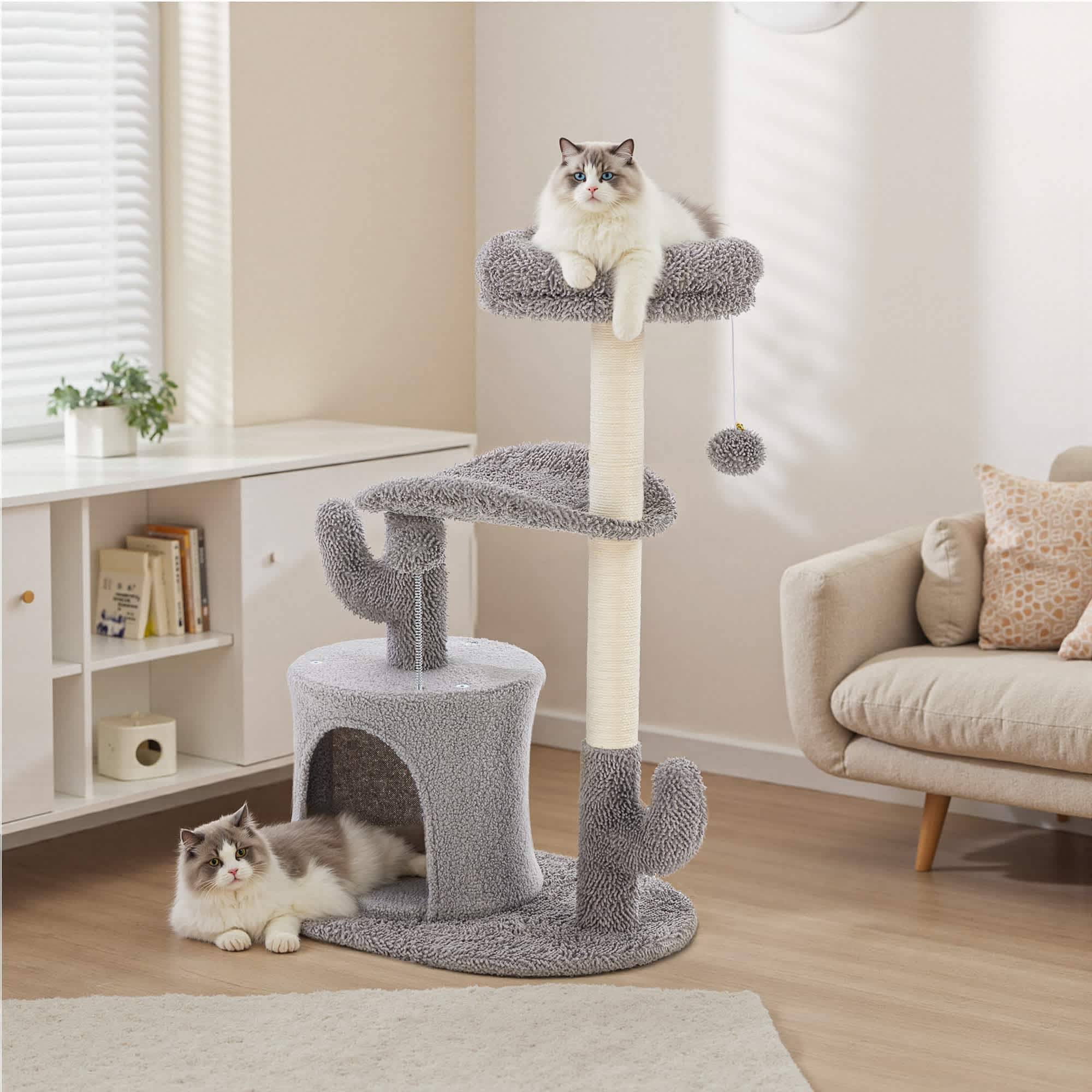 Small cat tree Bestier 33-Inch Small Cat Tree Tower with Scratching Posts