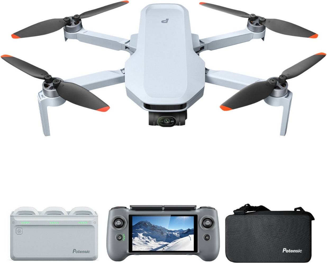 Drones with camera Potensic Atom 2 W Screen Remote Fly More Kit