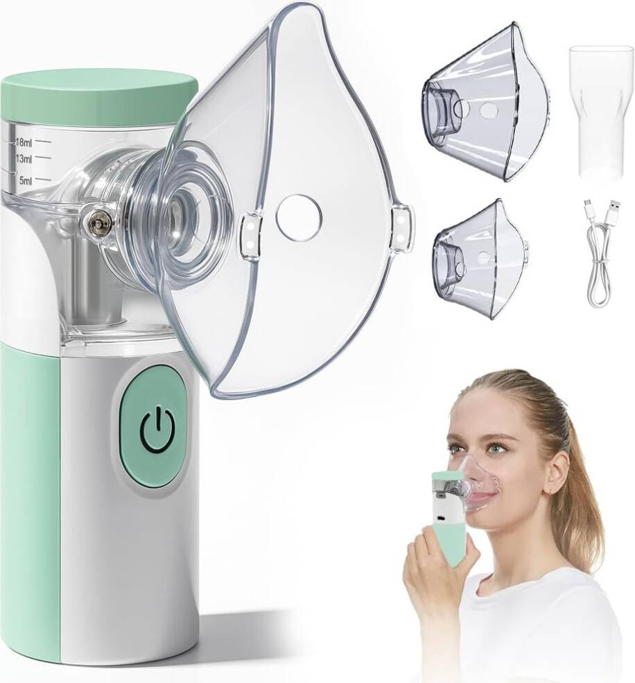 Beurer Handheld Nebuliser Machine with 2 Masks