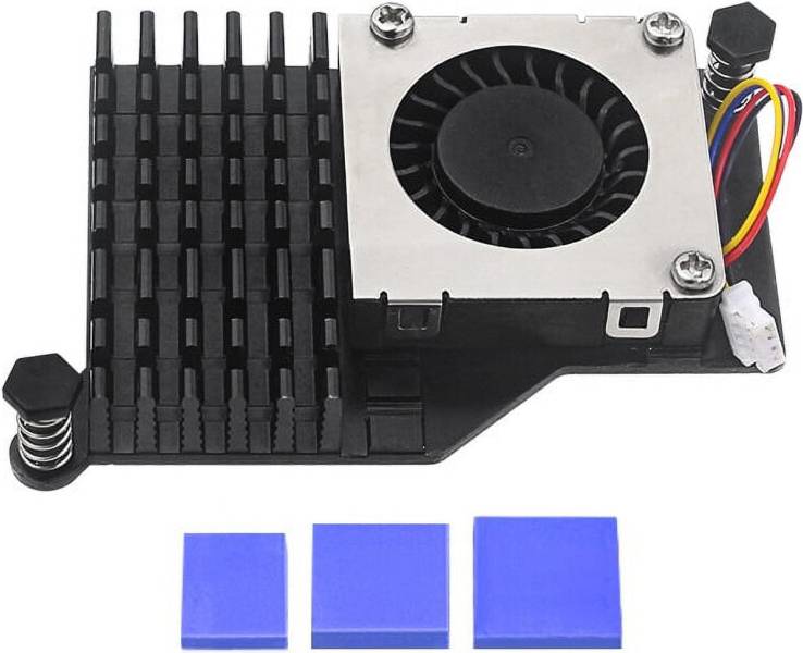 Dissipatore Calore Alluminio Ventola Raffreddamento Raspberry Pi 5