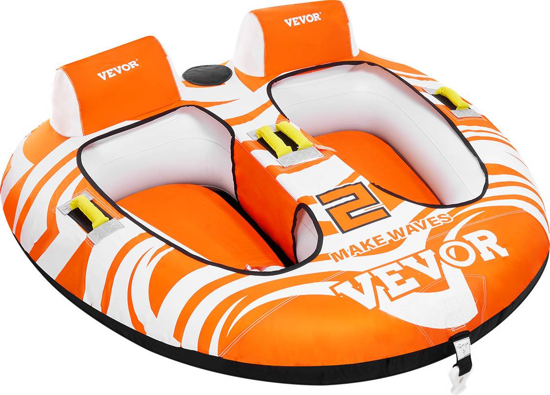 Inflatable boat VEVOR Inflatable Towable Boat Tubes 2 Person