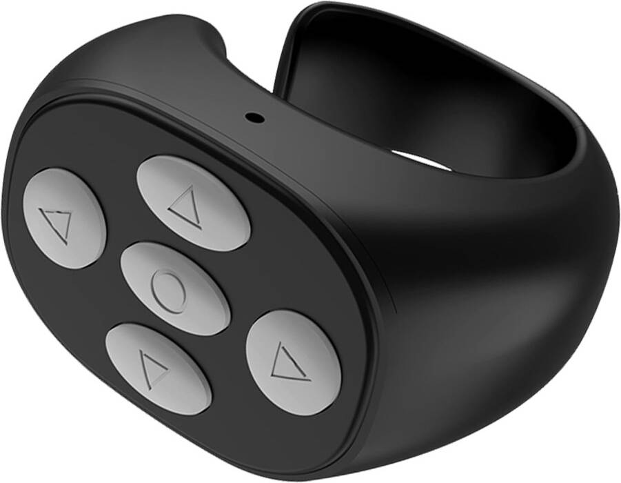 Wireless Scrolling Ring Black Camera Shutter