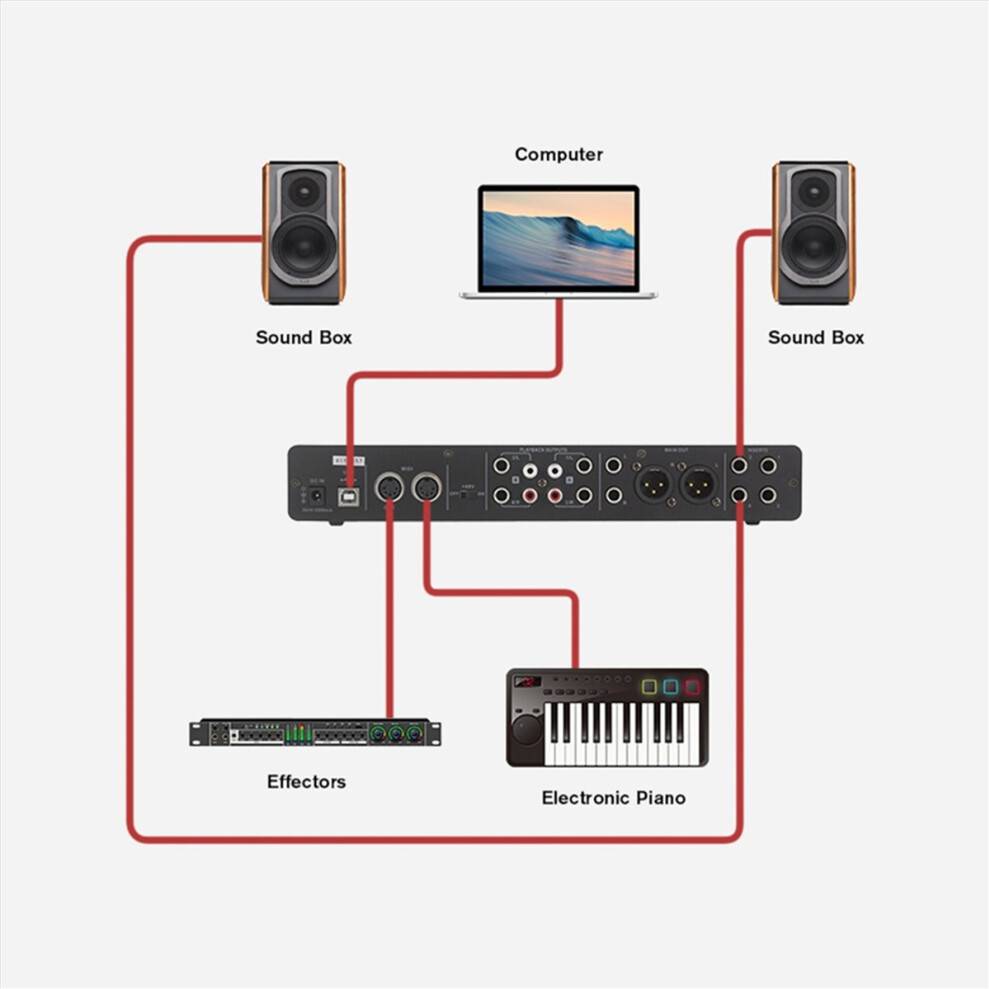 Usb audio interface Typecat Professional Usb Audio Interface Sound Card