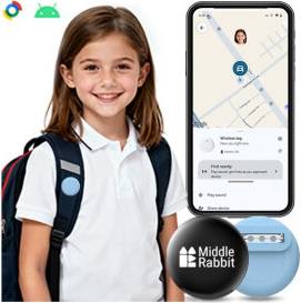 Kids GPS Tracker Tag - Hidden, Android Compatible