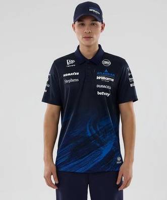 New Era Williams Racing F1 Tech Polo - Blue