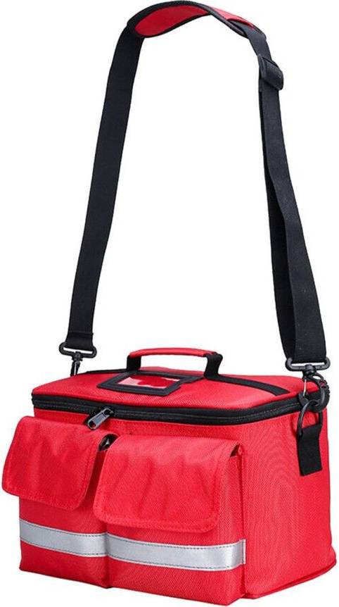 First Aid Bag For Emergency Preparedness Compact Red