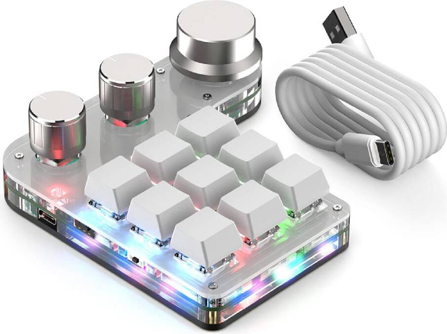 Programmable RGB Backlit Gaming Keypad 9 Keys