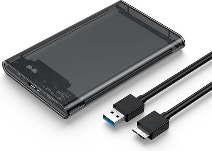 Transparent Gray HDD Case for Hard Box 2.5 Inch