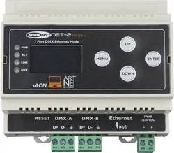 Din switch Showtec NET-2 Install Din-Rail