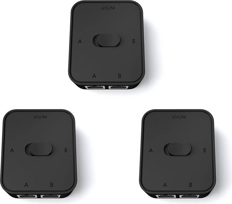 Tlily 3X 2 Port RJ45 LAN CAT6 Network Switch Selector