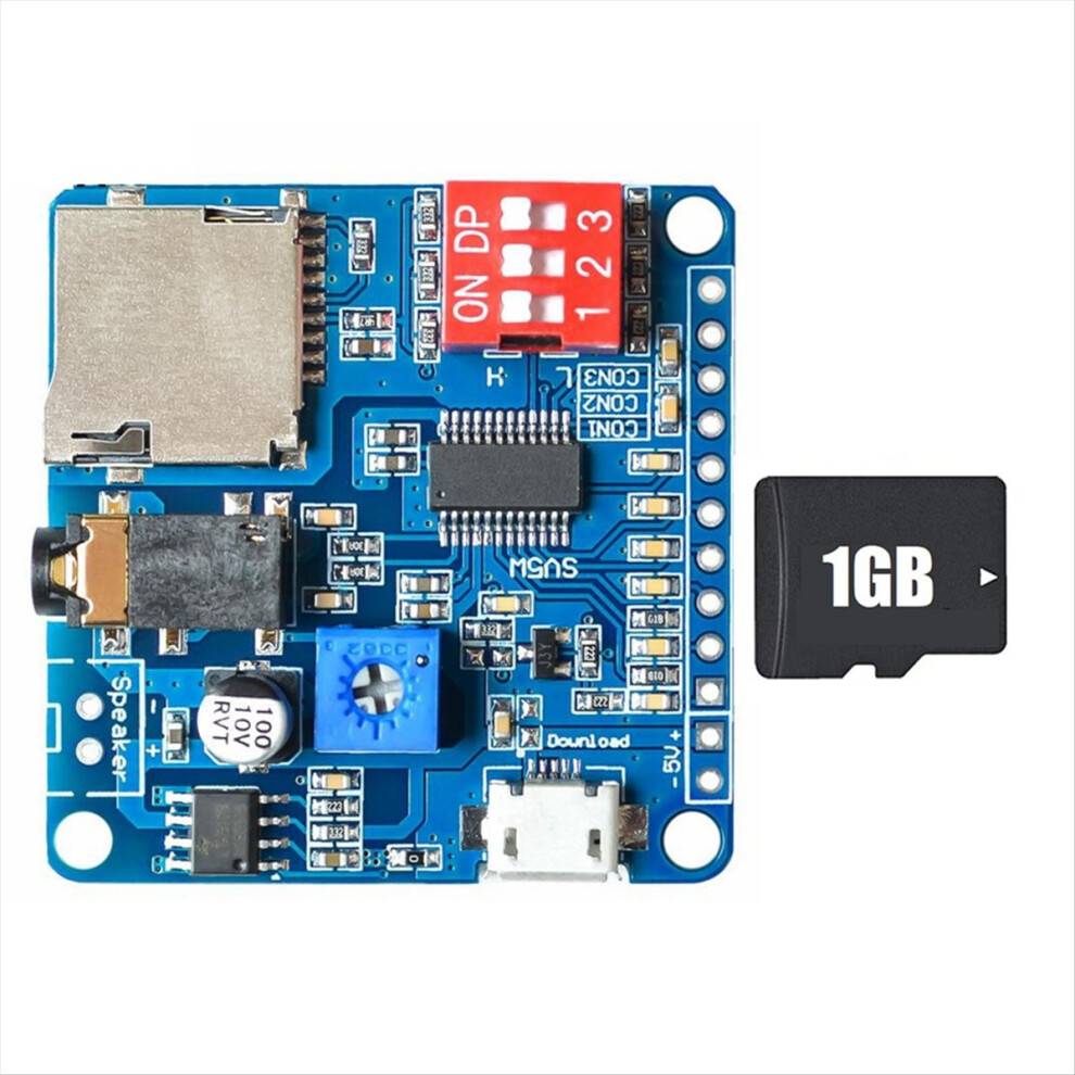 Typecat Voice Playback Module MP3 Player Module 1GB Memory Card