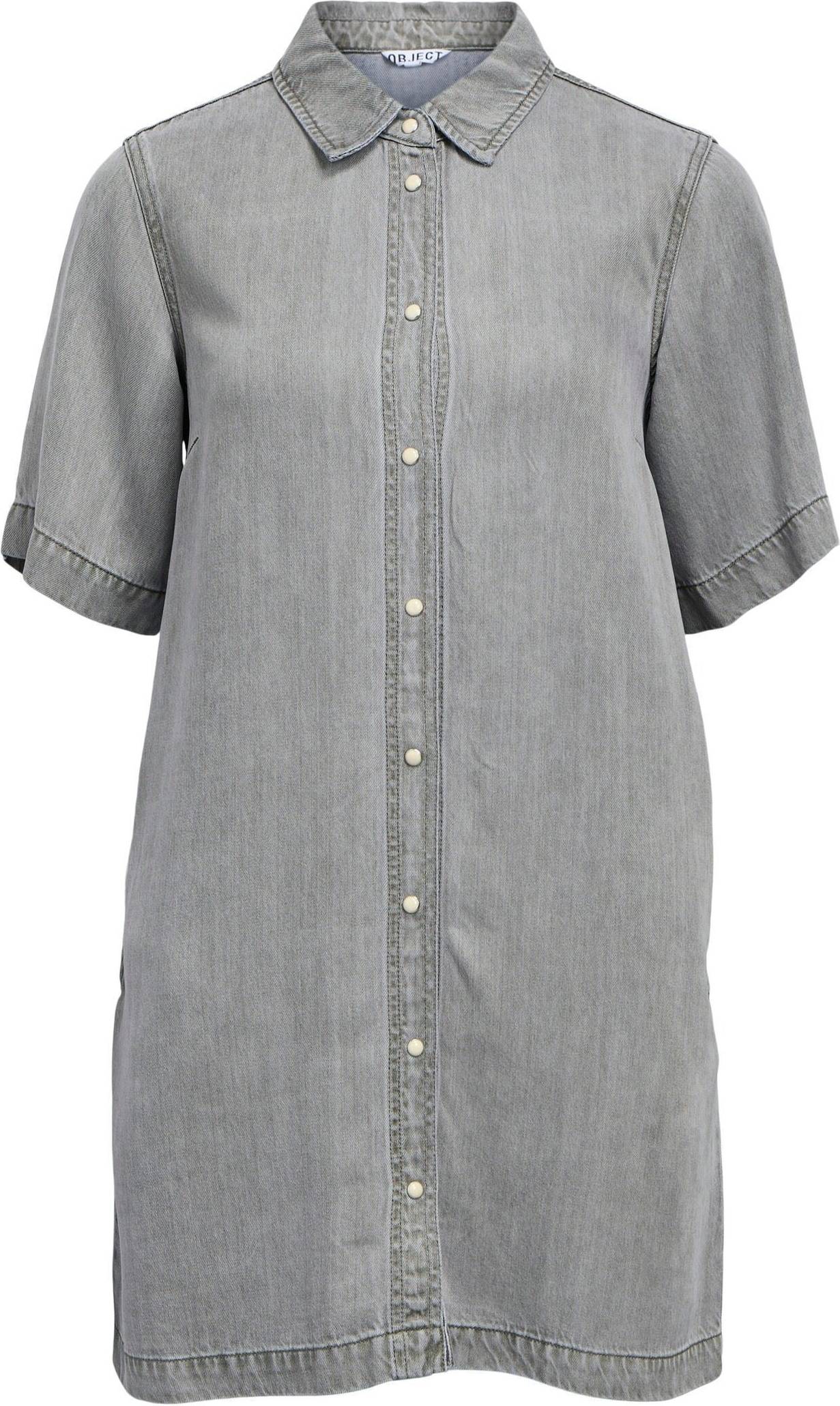 Object Mini Robe Chemise Objframe - Gris