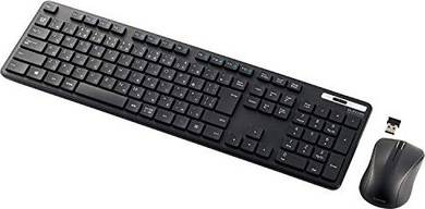 Keyboard and mouse set Elecom Wireless Keyboard And Mouse Set TK-FDM110MKBK