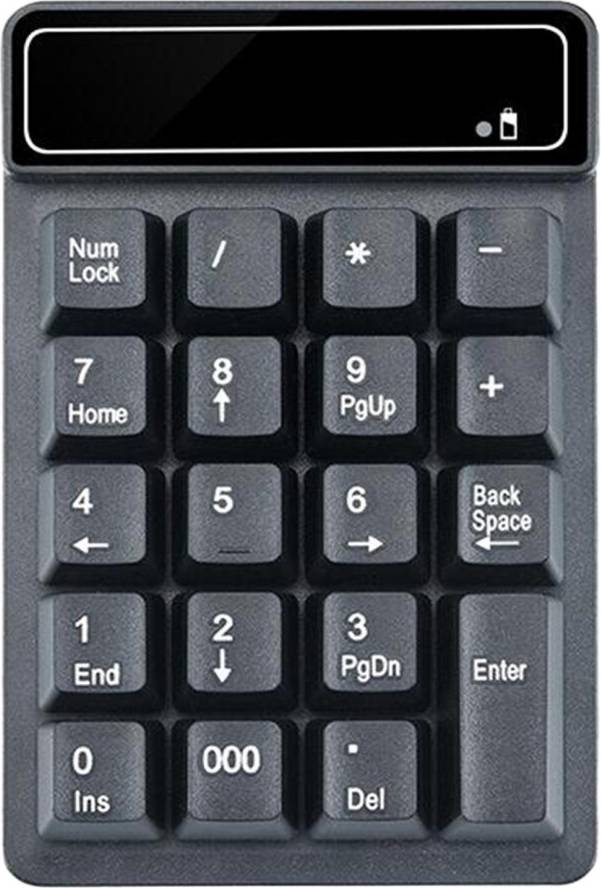 19 Keys Numeric Keypad Black Keyboard Extensions