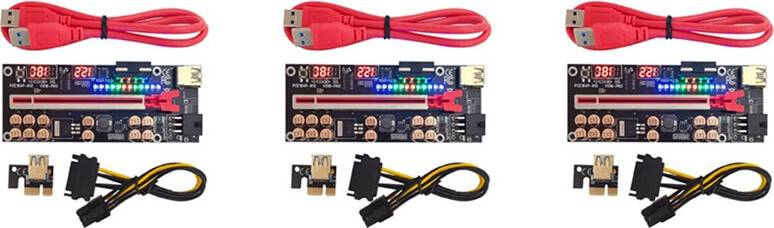 Tlily VER018 PRO PCI-E Riser Card USB 3.0 Cable