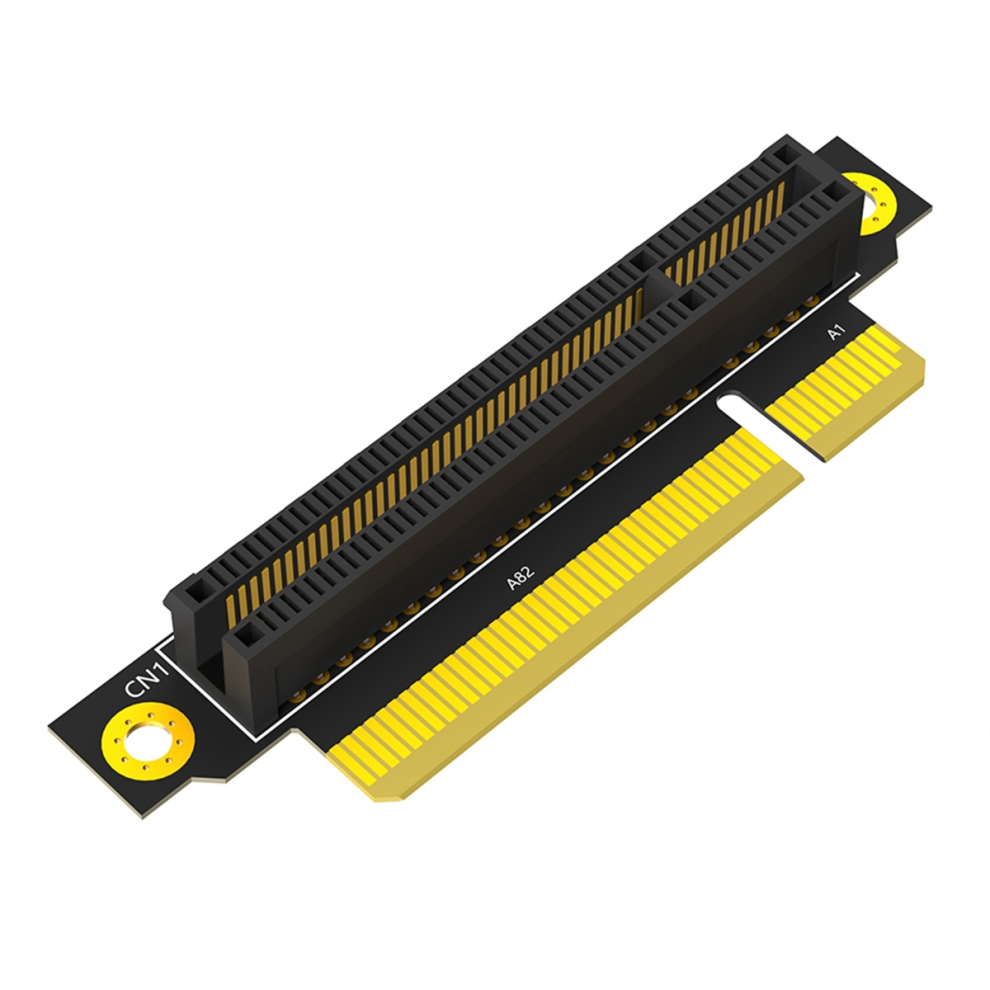 Spactz PCI-e 8X 3.0 90 Degree Reverse Male to Female Riser Card