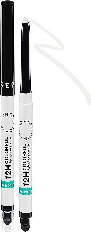 Sephora Collection Waterproof Colorful Retractable Eyeliner Matte Snow