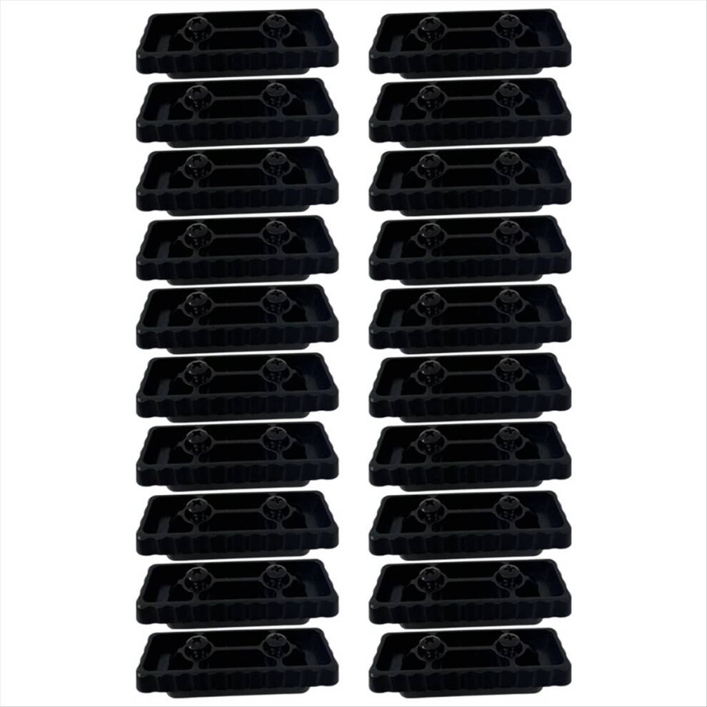 Melitt 20pcs Black Feet Mounting System
