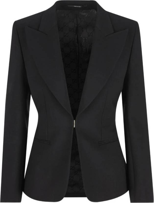 Gucci Technical Stretch Wool Jacket - Sort