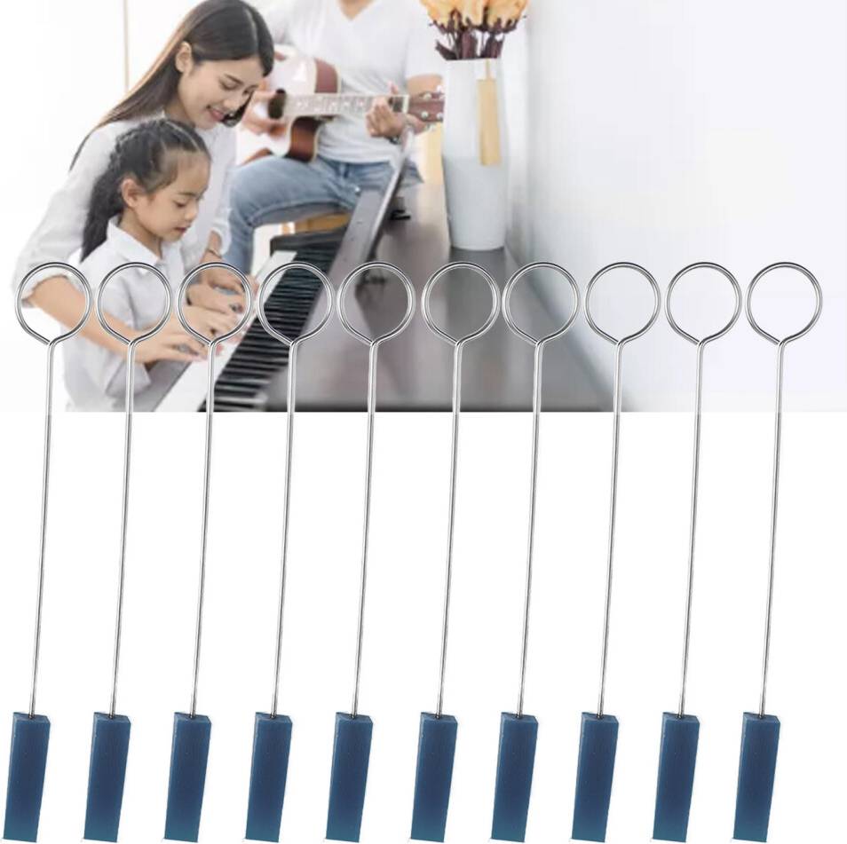 10Pcs Piano Tuning Mutes with Triangular Rubber Tips