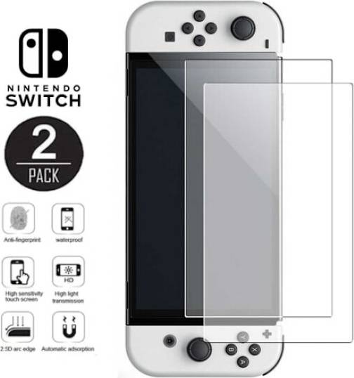 2-Pack Tempered Glass Screen Protector for Nintendo Switch