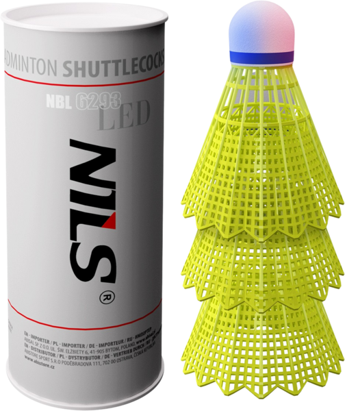 Northix LED Nylon Shuttlecocks Multicolor Pack