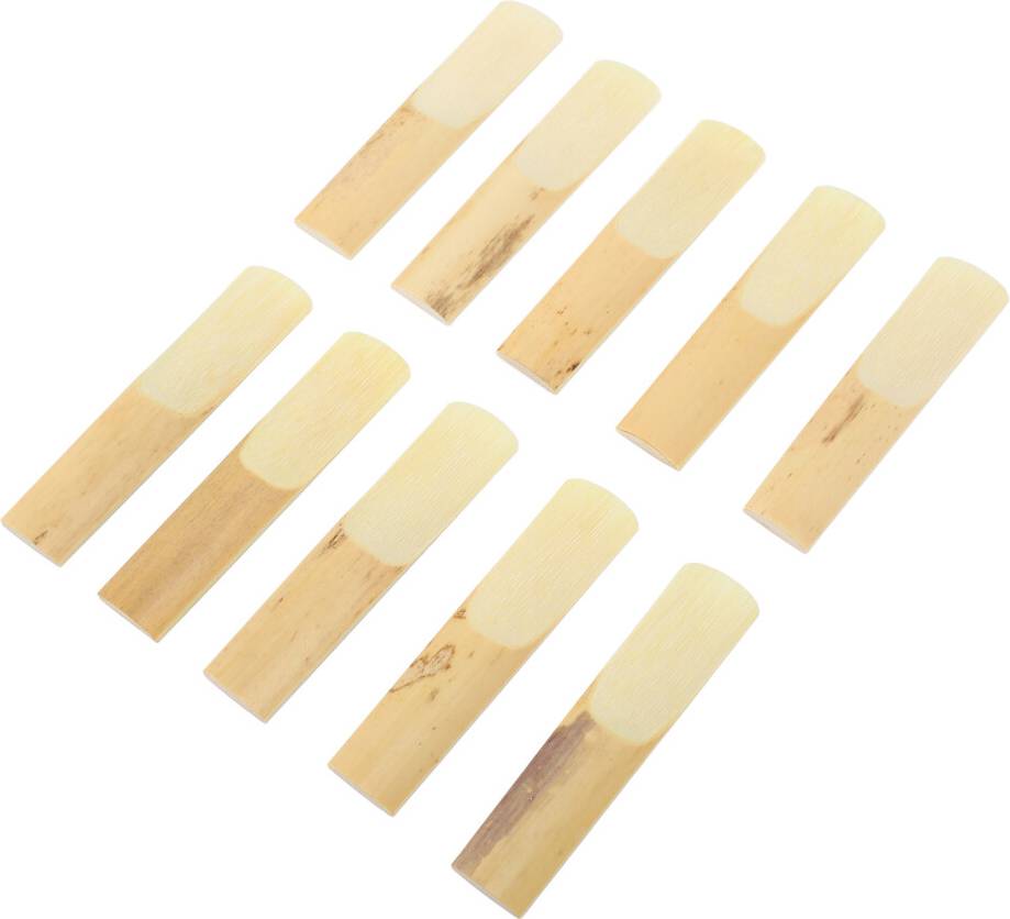 10Pcs Tenor Sax Reeds 2.5 Hardness Bb Key