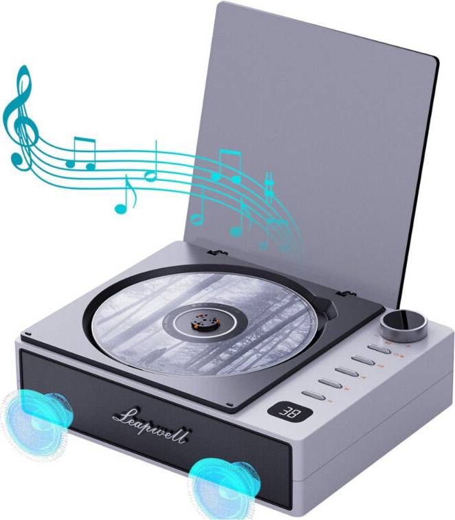 Portable cd player with bluetooth Rechargeable Small Compact Retro CD Portable Player
