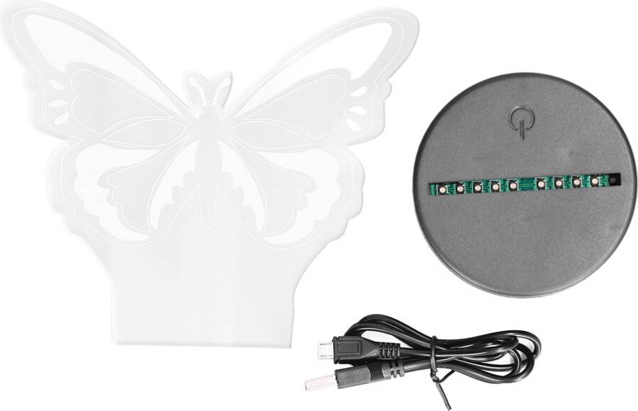 3D Butterfly With Touch Control Night Light