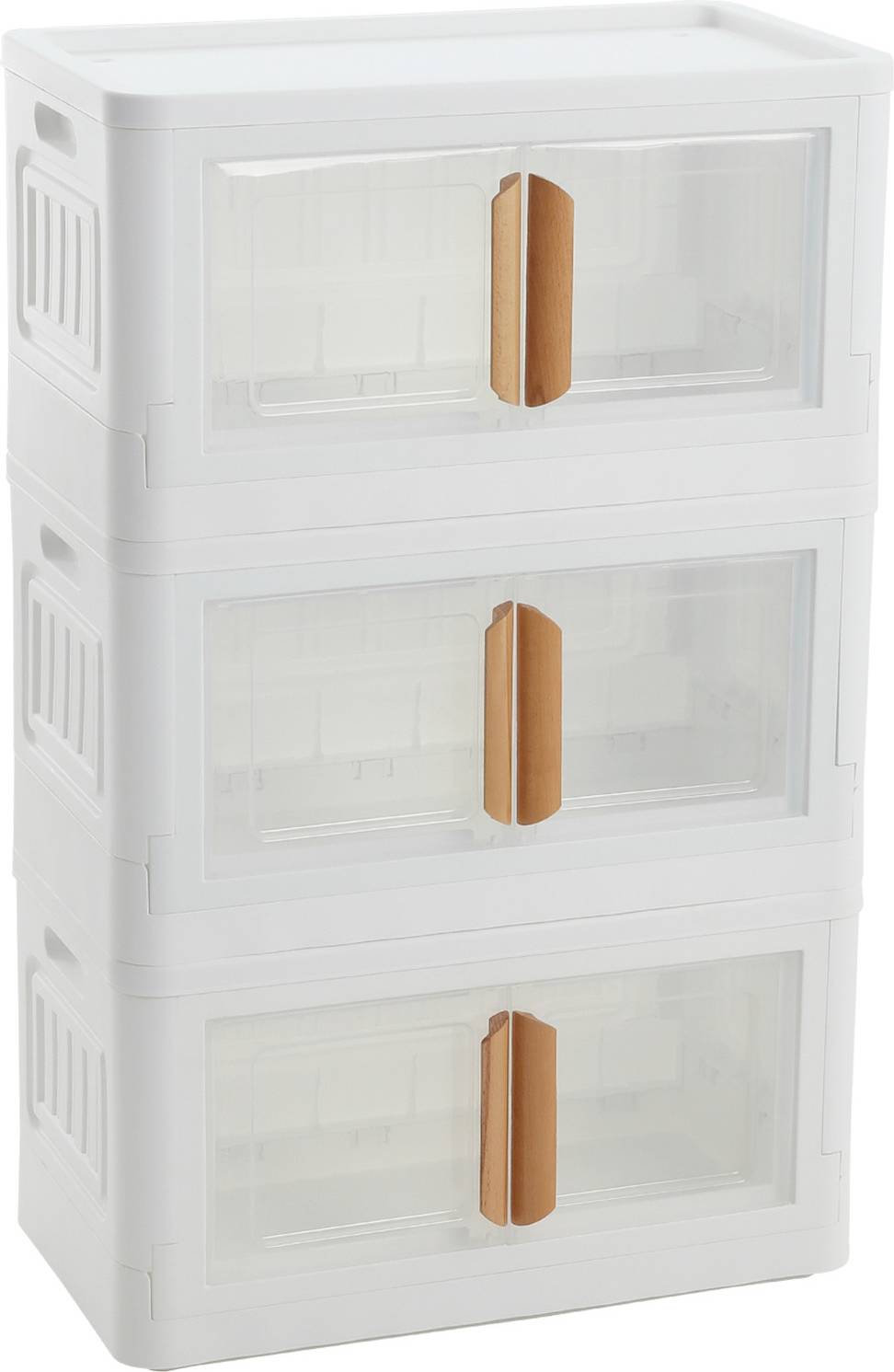 3-Tier Transparent Foldable Storage Box 55cm Storage Box
