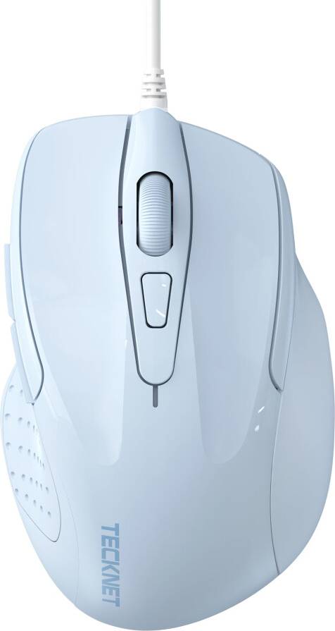 Tecknet USB Wired Optical Computer Mouse 6400 DPI