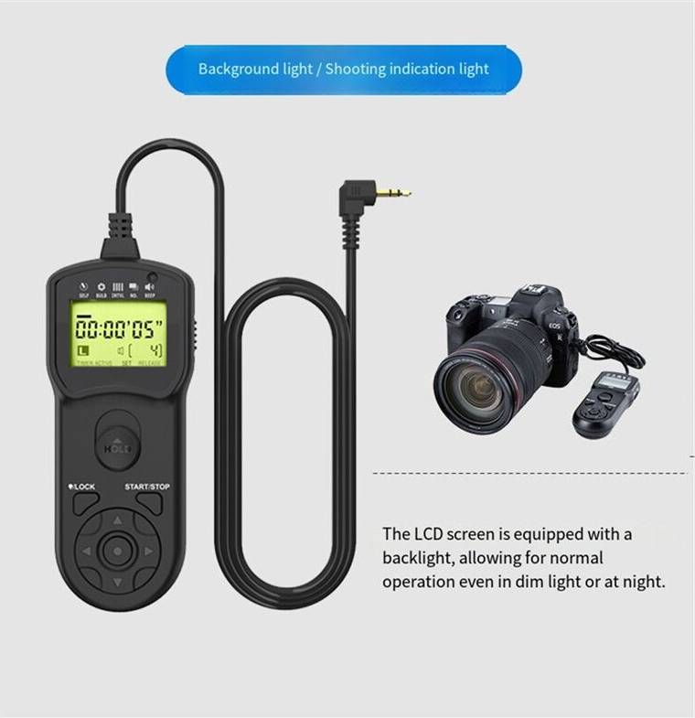 Spactz Timer Delay Shutter Cable Remote for Sony RM-SPR1