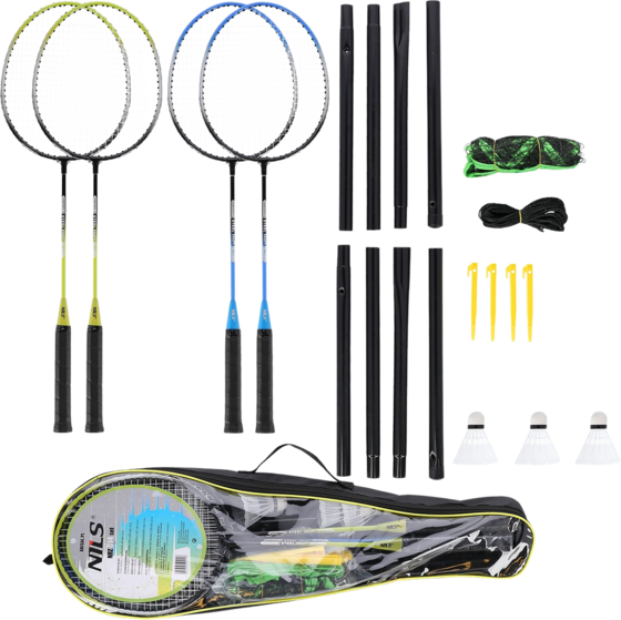 Northix Badminton Set 4 Rackets