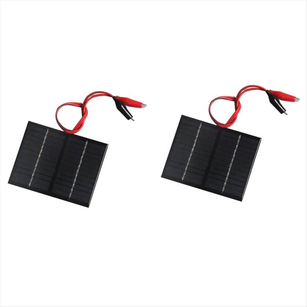 Melitt 12V 1.5W Solar Panel Clip Charging Battery System