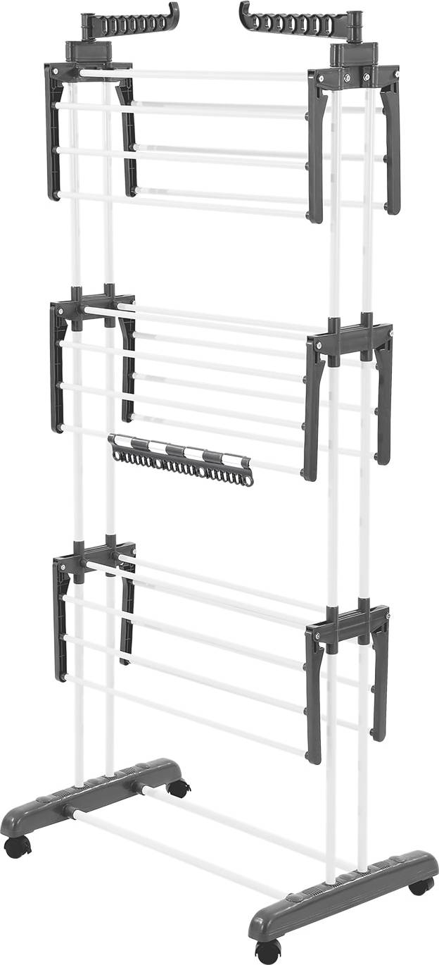 Clothes dryer VEVOR Clothes Drying Rack 4-Tier Foldable Laundry Dryer Rack with 24 Rods