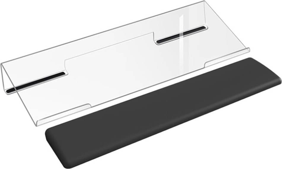 Acrylic Keyboard Stand Transparent Ergonomic Tilt Riser