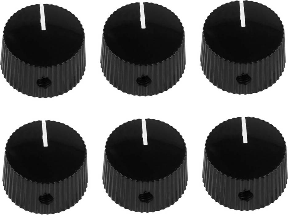 6Pcs Plastic 1 4 Inch Guitar Knobs Set