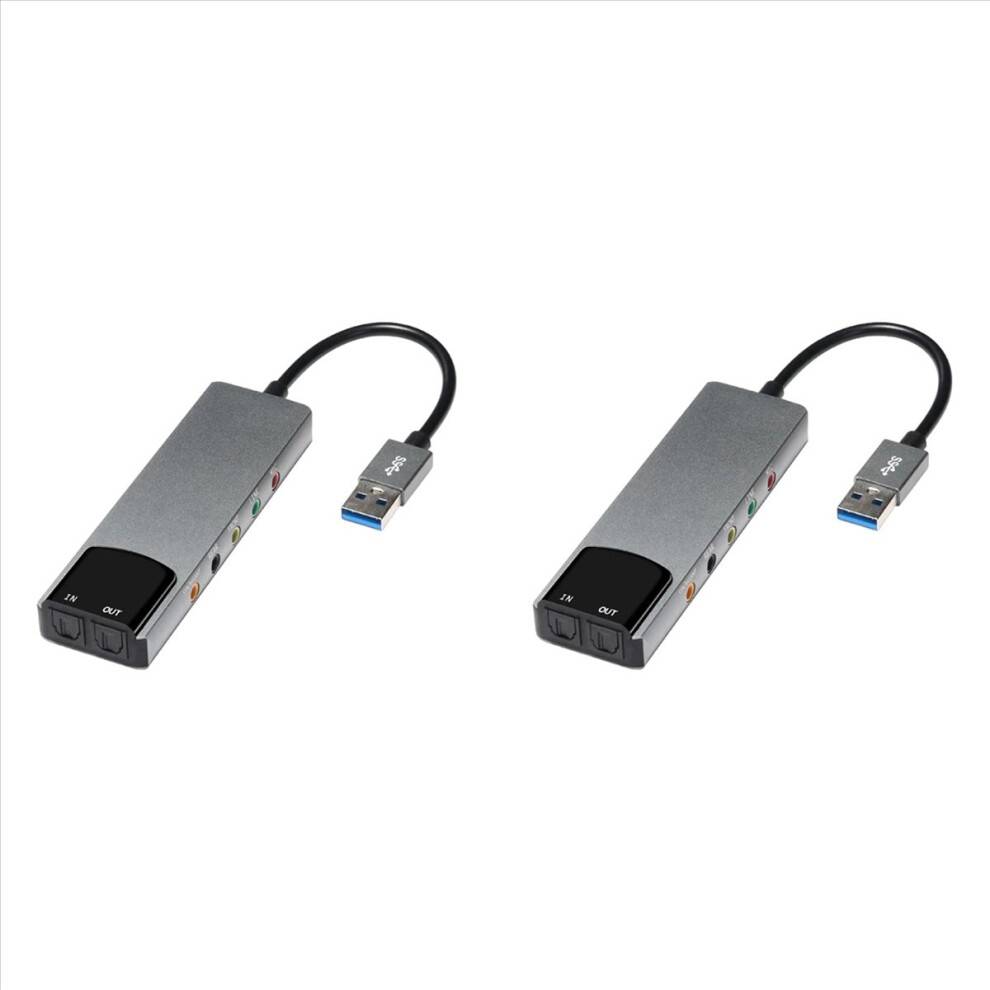 6-In-1 5.1 USB External Sound Card