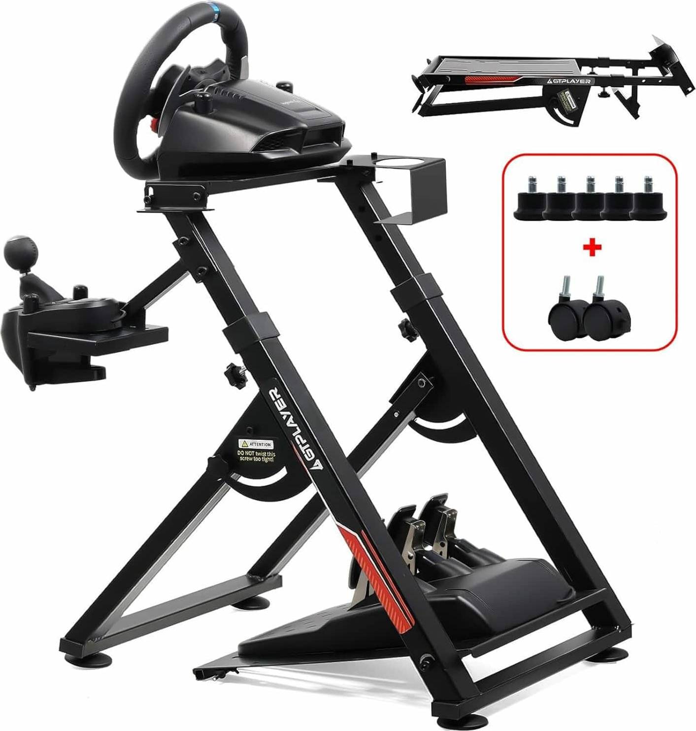 Sim racing GTPLAYER Sim Racing Wheel Stand With Cup Holder
