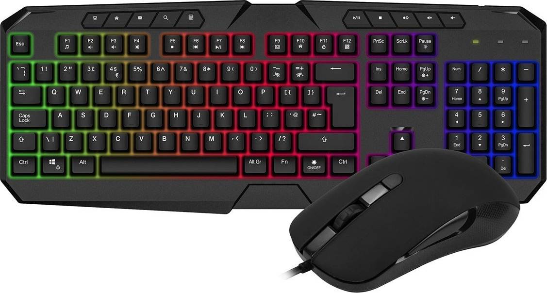 CiT Avenger Rainbow Keyboard Mouse Kit
