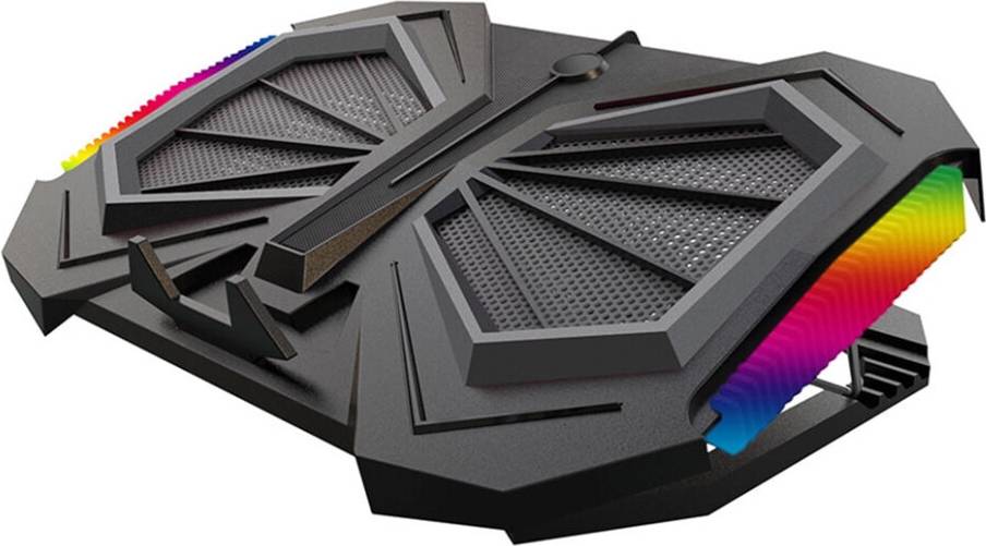 Portable Notebook Cooling Base Dual Turbo RGB